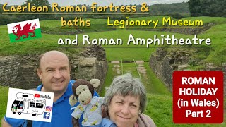 305 Caerleon Castle Roman Fortress and Baths Legionary Museum and Roman Amphitheatre Wales [upl. by Elbys]