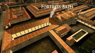 Animation of ancient Roman Fort in Caerleon Wales [upl. by Busey]