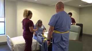 Physical Therapy Transfer Training  How To Transfer From Wheelchair To Bed [upl. by Kauffman]