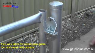 Gate Latch 2 way for round pipe and square [upl. by Ttenaej394]