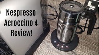 Nespresso Aeroccino 4 Milk Frother Review  Worth upgrading from the Aeroccino 3 [upl. by Rawdon]