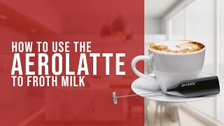 How To Use the AeroLatte To Froth Milk [upl. by Ellessig]