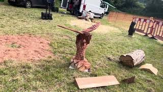 A fabulous range of wooden sculpture at Caerleon festival 2024 [upl. by Quillon]