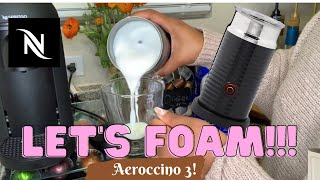 How To Foam Milk With Aeroccino 3 Make Coffee With Foam Tips amp Tricks  Easy Foamed Latte Recipe [upl. by Ettedranreb]