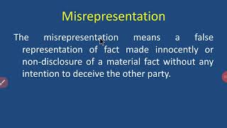 Misrepresentation [upl. by Deedee]