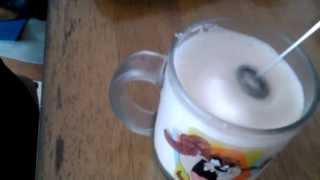 Aerolatte Review Frothing Cold Milk In Under 1 Minute [upl. by Yrod]